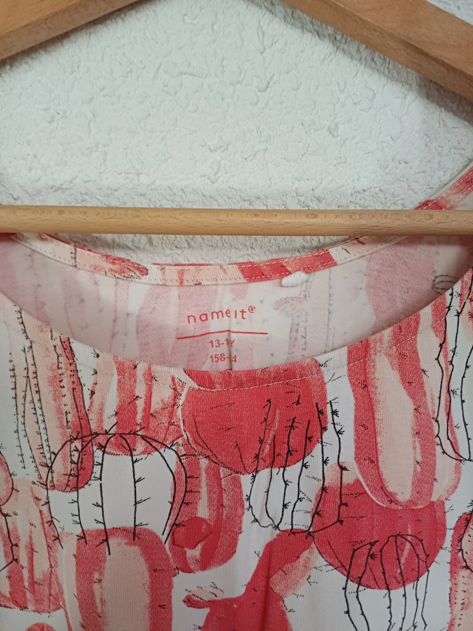 White and pink patterned tank top - S – photo 3